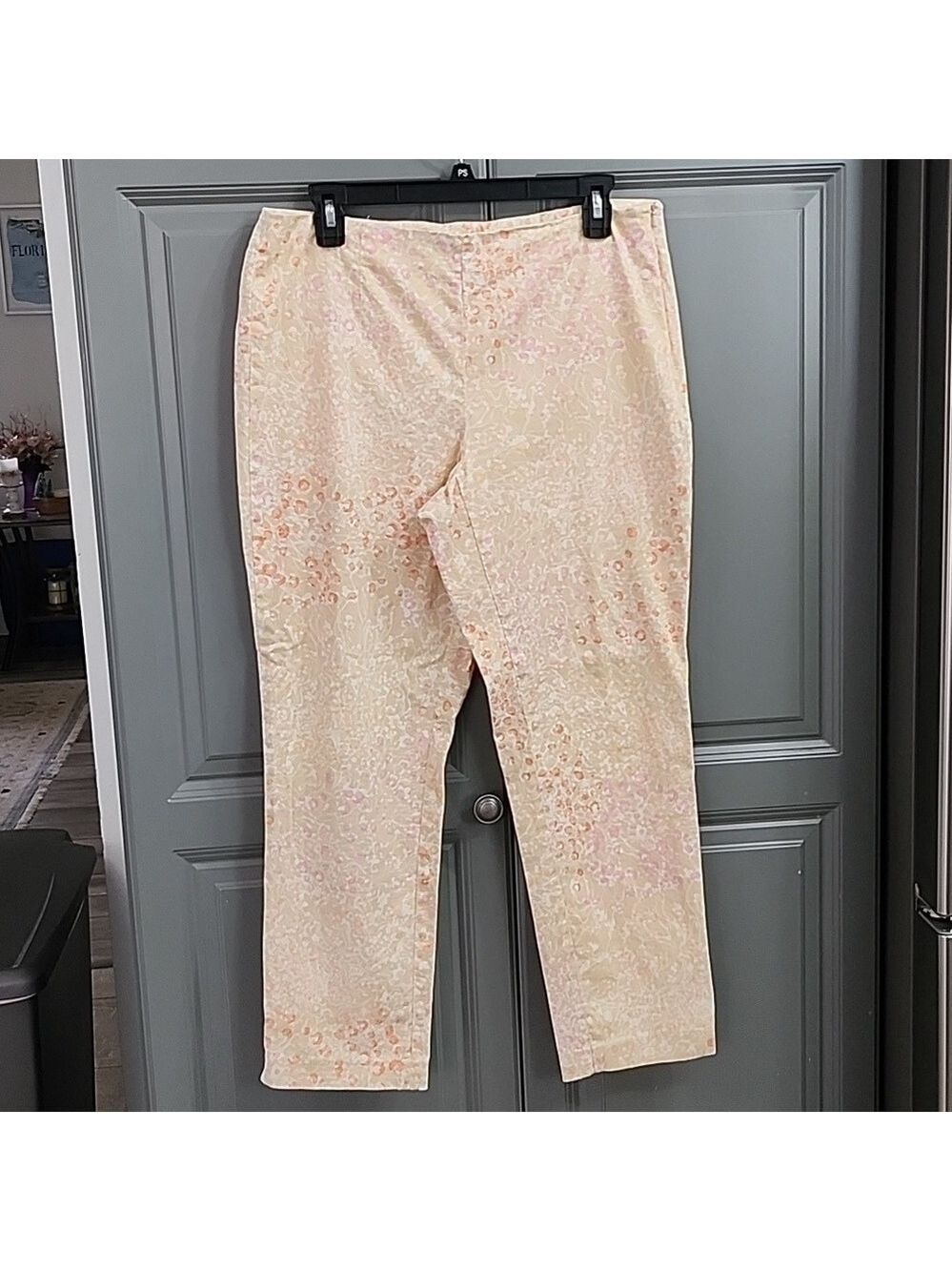 J.Jill Floral Print Pants Size 10 stretch - Picture 2 of 8